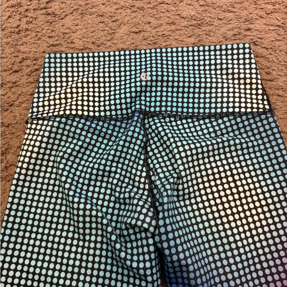lululemon Wunder Under Pant III Full On Luon Cosmic Dot Leggings Size 8 $98 - Picture 7 of 8